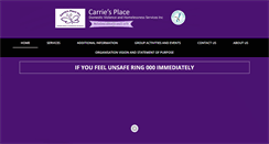 Desktop Screenshot of carriesplace.org.au